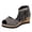 Grey, variant on Women's Fringed Espadrilles Wedge Sandals Rhinestone Lightweight Suede Peep Toe Platform Dressy Shoes