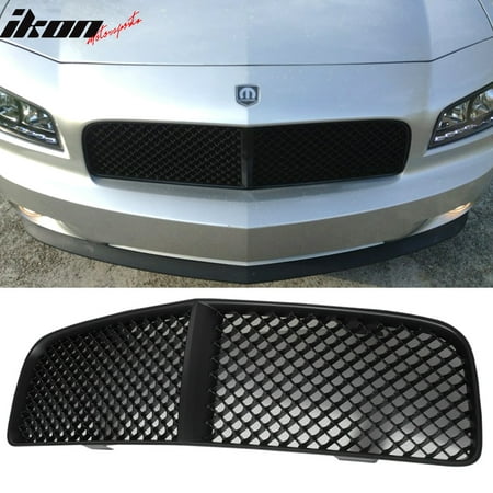 Ikon Motorsports Grille - Fits 05-10 Dodge Charger Black Mesh Front Hood Grill Grille ABS