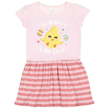 

Inktastic Happy Easter Godfather s Little Chick Gift Toddler Girl Dress