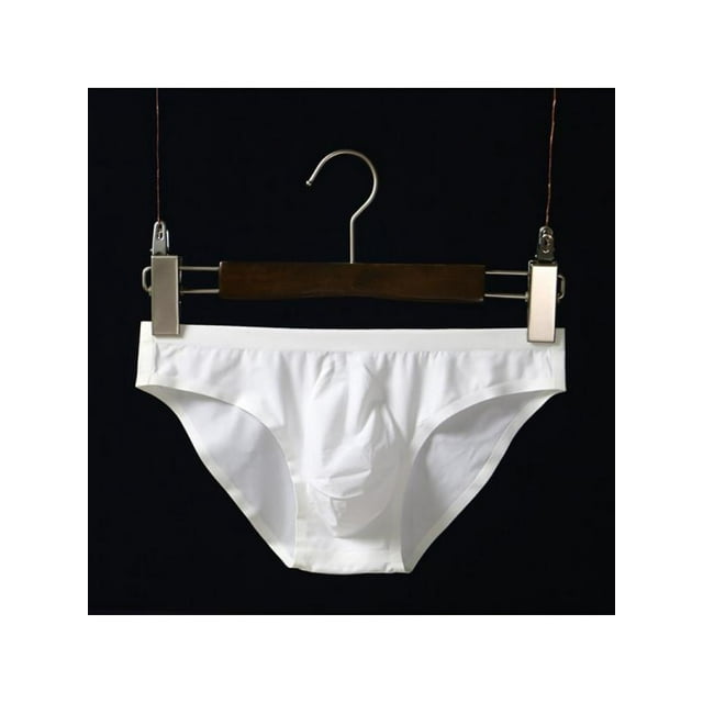 Culottes pour Hommes Culottes Triangle Sans Couture en Soie Glacée Taille Basse Séchage Rapide Shorts