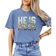 thumbnail image 3 of He Is Risen Christian Shirt for Women - Easter Faith Graphic Tee Ivory Shirt Adult Large, 3 of 7