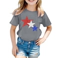 thumbnail image 4 of Graphic Tees for Girls: Short Sleeve Crewneck Tops 5-14 Years Summer Comfortable Blouse for Everyday & Party Wear, 4 of 4