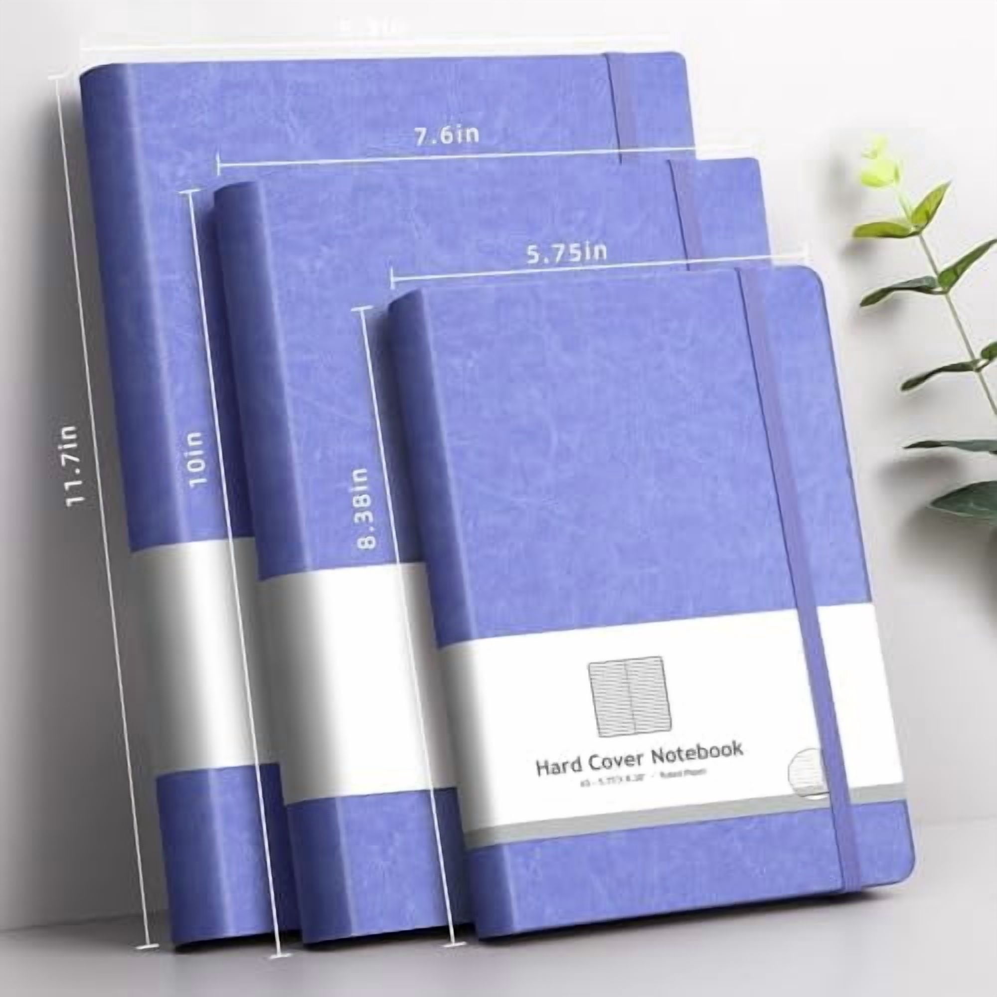 YNGLLC Lined Journal Notebook - 320 Numbered Pages Leather Journal for Women, 100gsm Thick College Ruled Paper, Large B5 Softcover Journal for Writing Work School, 7.6'' X 10''-Purple