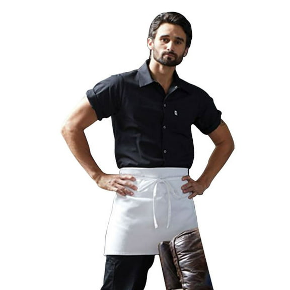 Uncommon Threads 3057-25ST 4Way Apron in White Self Ties
