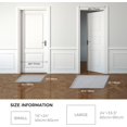 thumbnail image 2 of WVSAFV Gray Bathroom Rug Braided Bath Mat Tassel Weaving, Super Absorbent Non Slip Bathroom Rug, Ultra Soft, Large 24"x35", 2 of 7