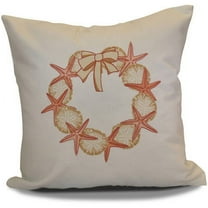 Simply Daisy 16" x 16" SS Wreath Geometric Print Pillow