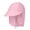 Pink, variant on BULLPIANO Toddler Sun Protection Hats Breathable Caps Wide Brim Neck Flap Bucket Hats UPF 50+ Quick Drying Summer Beach Hat