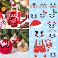 thumbnail image 1 of Pegatinas faciales navideñas de pan de jengibre para decoración, 27 unidades, de Easma, 1 of 9