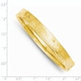 thumbnail image 2 of 14k Yellow Gold 7.90mm Oversize Concave Hinged Bangle Bracelet, 2 of 6