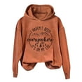 thumbnail image 4 of Bramtres Hoodies for Women Fall Clothes I Haven'T Been Everywhere But 'S My List Funny Graphic Shirts Lightweight Sweatshirt Shirt Pullover Fall Outfits Long Sleeve Tops Orange L, 4 of 4