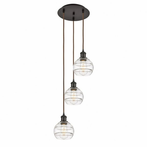 Innovations Lighting - Rochester - 3 Light Cord Hung Multi Pendant In Industrial