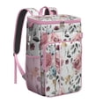 thumbnail image 1 of Wildflower and Butterfly Tropical Floral Insulated Cooler Backpack - 20L Lightweight & Portable, 1 of 6