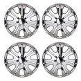 thumbnail image 6 of (4 Pack)15 inch Universal Wheel Rim Cover Hubcaps Snap on Car Truck Fit R15 Tire-Chrome, 6 of 9