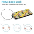 thumbnail image 2 of Square 2Pack PU Leather Dolphins under Water Cruise Luggage Tag with Privacy Cover and Stainless Steel Ring - Suitable for Travel Handbags Backpacks Luggage Tags, 2 of 6