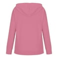 thumbnail image 6 of pstuiky Women Sweatshirts, Women Solid Color Round Neck Long Sleeve Sweatshirt Modern Fit Casual Plus Size Womens SweatshirtsBlouse Girls Sweatshirts for Women Pink XXL, 6 of 6