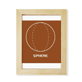 thumbnail image 1 of Mathematical Geometric Space Sphere Desktop Adorn Photo Frame Display Art Painting Wooden, 1 of 3