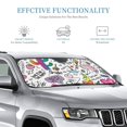thumbnail image 3 of Kdxio Fun Animal with Unicorn Print Windshield Sun Shade, Foldable Sun Blocker for Car,Truck,SUV Automotive Interior Sun Protection,Reflective Shade for Front Windshield(Small), 3 of 7