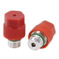 thumbnail image 2 of 2pcs Universal High Side AC Charge Port Ball Valve 15-5438 800955 A/C, 2 of 11
