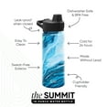 thumbnail image 3 of Simple Modern 18 fl oz Insulated Stainless Steel Summit Water Bottle with Silicone Straw Lid|Ocean Geode, 3 of 7