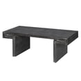thumbnail image 6 of Industrial Coffee Table with Dual-Tier Shelving - Rustic Reclaimed Wood Texture, 6 of 10