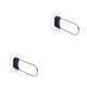 thumbnail image 3 of Advancent Perchero de PVC, estante de almacenamiento, portátil, extraíble, autoadhesivo, Clips para dormitorio de alta resistencia, soporte Negro 2Conjunto, 3 of 6