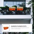thumbnail image 1 of FONDOTIN 1 Set Hanging Railing Planter for Deck Railing Plastic Black Garden Tool, 1 of 7