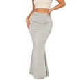 thumbnail image 2 of Ruched Maxi Bodycon Skirts for Women High Waisted Slimming Dressy Casual Long Skirt Going out Outfit, 2 of 8