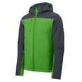 thumbnail image 5 of Port Authority Hooded Core Soft Shell Jacket-XS (Vine Green/ Battleship Grey), 5 of 6