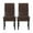 Dark Brown/Espresso, variant on GDF Studio Thurber Contemporary Upholstered Dining Chairs, Set of 2, Dark Blue and Light Beige Plaid Fabric and Espresso
