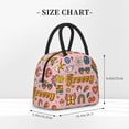 thumbnail image 2 of Balery Retro 70s Hippie Bolsa de Almuerzo para Mujeres, Caja de Almuerzo, Bolsa de Almuerzo Pequeña Impermeable, Tote de Almuerzo Reutilizable con Gran Capacidad, 2 of 6