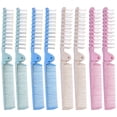 thumbnail image 2 of Miangastore 8pcs Foldable Comb Double-Headed Hair Folding Comb Anti-static Hair Comb Long Hair Straight Comb for Travel (Random Color), 2 of 9