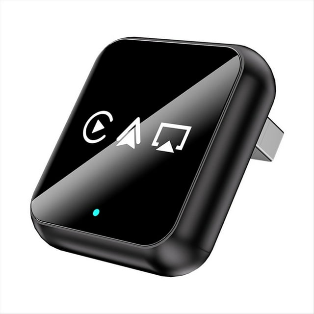 Adaptador Inalámbrico Carplay con IA Inteligente Carplay , Adaptador USB Carplay/Android Auto/Airplay, con Cable y Conexión Inalámbrica.