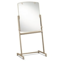 Quartet Reversible Total Erase Mobile Easel, Whiteboard, 31" x 41", Neutral Frame