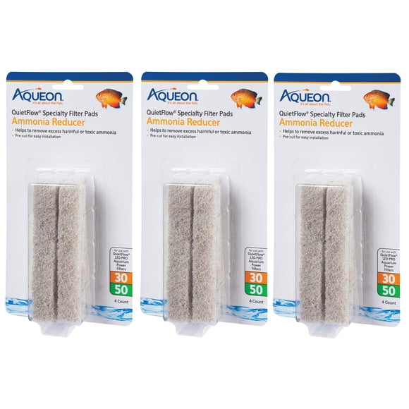 (Lot de 3) Aqueon Tampon-Filtre Réducteur d'Ammoniaque
