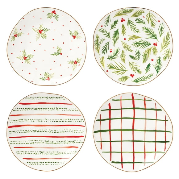 Platos de postre Lenox 895262 de porcelana Bayberry, 4 piezas, 21 cm