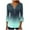 Army Green, variant on Aofany Women's Henley Shirt 3/4 sleeve V Neck Flared Blouse Pleated Tunic Tops for Women