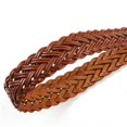 thumbnail image 2 of Wowstyle Women's Fashion Thin Braided Leather Belt with Buckle 20mm For Jeans Dresses Everyday Outfits, 2 of 5
