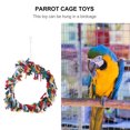 thumbnail image 3 of Raindrops Parrot Cotton Rope Hanging Ring Swing Assorted Color 1Set, 3 of 5