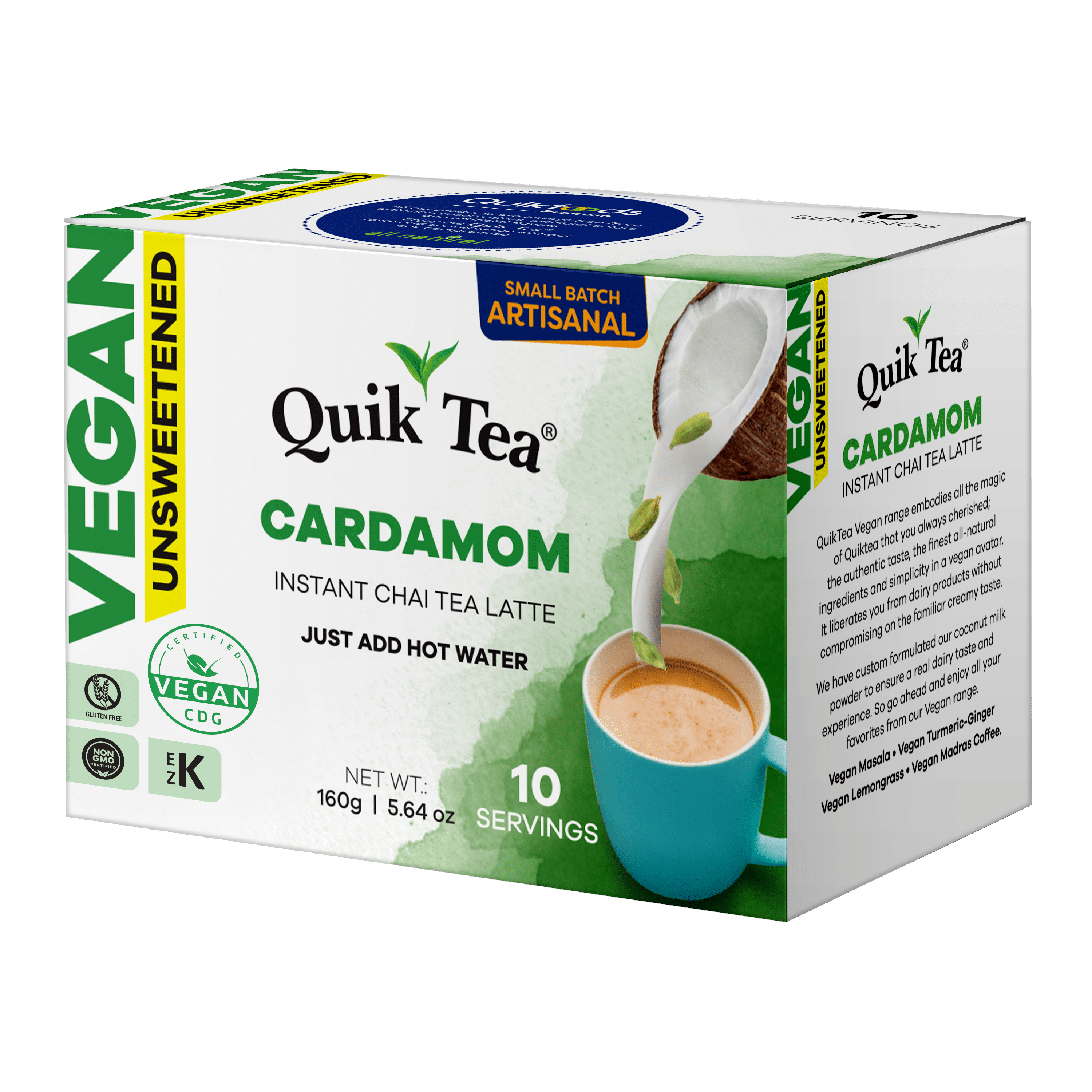 Wagh Bakri Indian Leaves Instant Unsweetened Cardamom Tea - 140 Gm