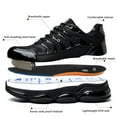 thumbnail image 4 of OUYUNKKA Men's Waterproof Non Slip Work Shoes, Black, 4 of 10