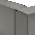 thumbnail image 5 of Modway Mingle Vegan Leather Right-Arm Chair in Gray, 5 of 7