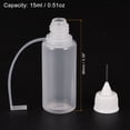 thumbnail image 4 of Uxcell Needle Tip Bottle Precision Plastic Applicator 0.51oz with White Cap, 10 Count, 4 of 6