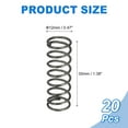 thumbnail image 2 of Uxcell 20 Pack Compression Spring, 12mm OD, 1.2mm Wire Size, 35mm Free Length, Spring Steel Construction Extended Mechanical Compression Springs for Shop and Home Repairs, Silver Tone, 2 of 6