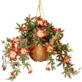 thumbnail image 1 of National Arbre RAS-HB88796-A 13 Po Fleur Suspendue dans Pot&44; Blanc & Jaune, 1 of 1