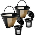 thumbnail image 3 of Reusable Coffee Filter for Ninja Dual Brew Coffee Maker, 2 Pack K Cup Reusable Coffee Pods and 2 Pack Coffee Maker Coffee Filters #4 Compatible for Ninja Dual Brew Coffee Maker Ninja - 4 Pack, 3 of 7