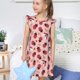 thumbnail image 4 of Balery Cute Ladybugs 1 Camisón de princesa para niñas, pijama de algodón con mangas abullonadas, suave y bonito.-Medium, 4 of 6