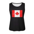 thumbnail image 4 of Womens Canada Day Tank Top Sleeveless Summer Shirt Tops Round Neck Patriotic Maple Leaf Tops Basic, 4 of 4