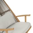 thumbnail image 5 of Christopher Knight Home Outdoor Rocking Chair, Gray PE Rattan Backrest Patio Seating with Cushions, Maple, 5 of 8