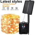 thumbnail image 3 of Guirnalda de luces LED solares para exteriores, impermeable, para decoración de jardín, boda, camping, 7/12/22/32 m, 3 of 5