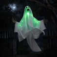 thumbnail image 6 of Light Up Green Ghost Halloween Yard Decoration, Glowing Outdoor Hanging Ghost Prop for Lawn Porch Garden Party, Spooky Holiday Decor for Nighttime Display Indoor Outdoor Scene Setup, 6 of 7